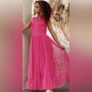 Joyfolie Brielle Maxi Dress in Fuchsia